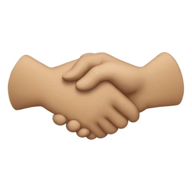 Joining hands sticker