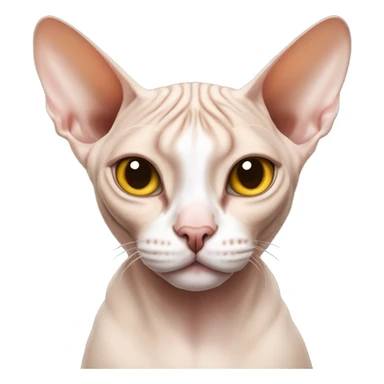 sphynx cat with mango sticker