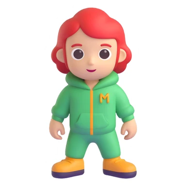 character similar to the reference image, style 3, variation 1 sticker