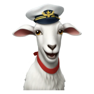 Navy Goat on a navy ship sticker