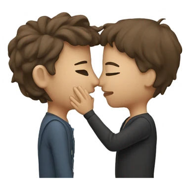 Couple kiss sticker