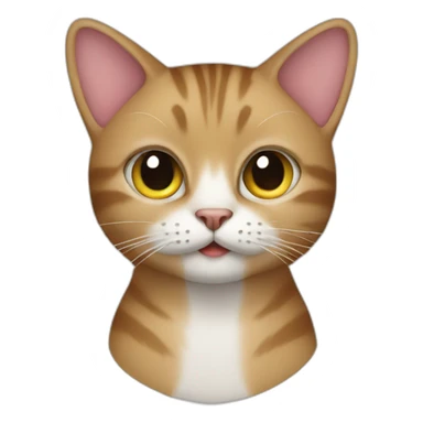 a cat as a designer sticker