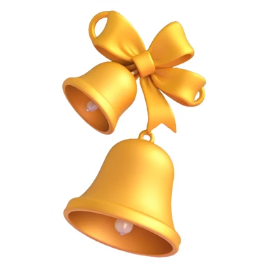 gold bell sticker