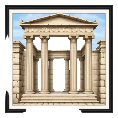 roman empire portico sticker
