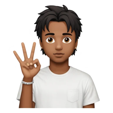 Playboi Carti YVL hand sign sticker
