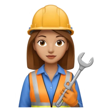 woman construction worker sticker