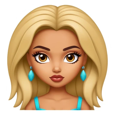 pretty bratz baddie, olive skin, exotic sticker