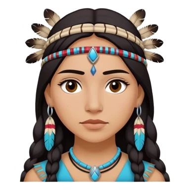 Bisexual Native American Young Woman sticker