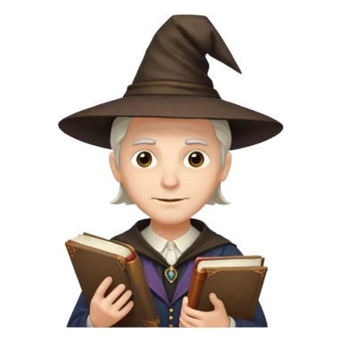 witch man teacher sticker