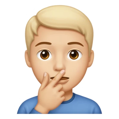 The hand of shushing emoji 🤫  sticker