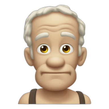 Popeye peludo sticker