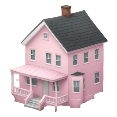 Light pink House sticker