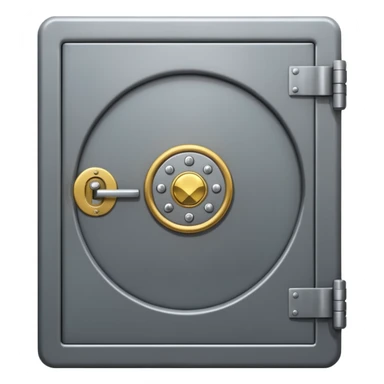 a vault door with safes inside sticker