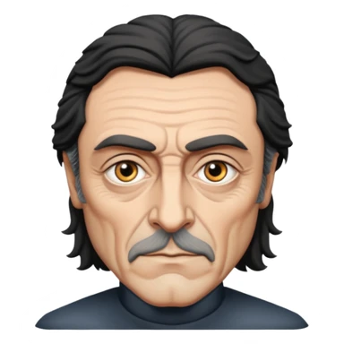 Ian McShane with grey eyes sticker