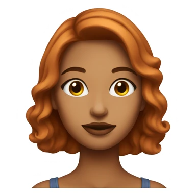 Mulher ruiva passando gloss sticker