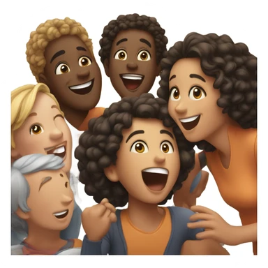 happy moment with friends sticker