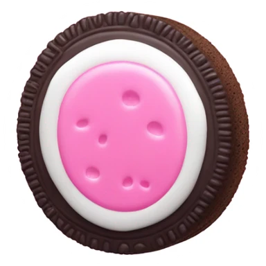 Oreo with pink glas sticker