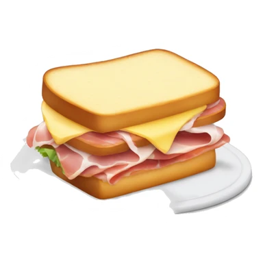 Sandwich de jamón y queso tostado  sticker