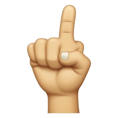 crest a hand doing the middle finger with the little finger up sticker