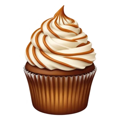 chocolate caramel coconut cupcake  sticker