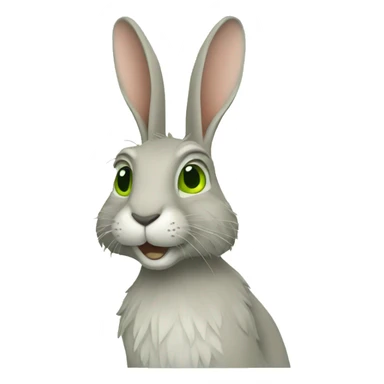 The green hare sticker