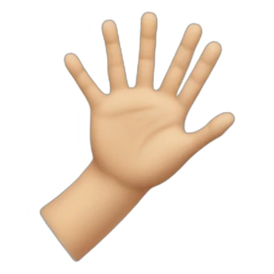 A hand stopped by another hand meaning stop sticker