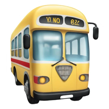 Bus with ice cream  sticker