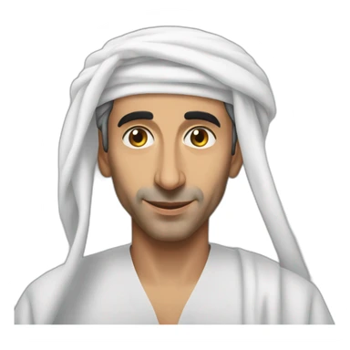 Eric Zemmour with djellaba sticker