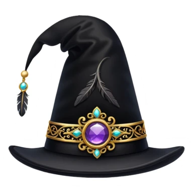 A black magic hat sticker