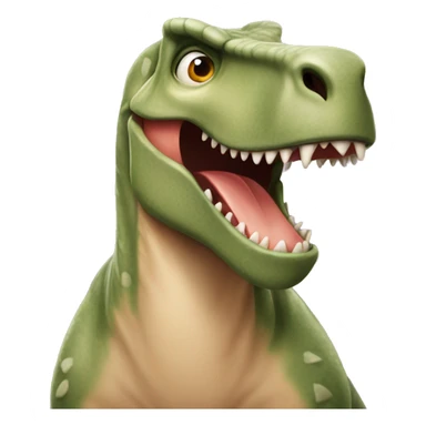 Dinosauro che bacia un gatto sticker