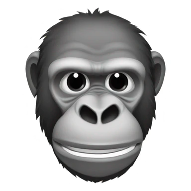 A sneaky gorilla sticker