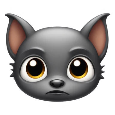 Cute bat with pouty eyes  sticker