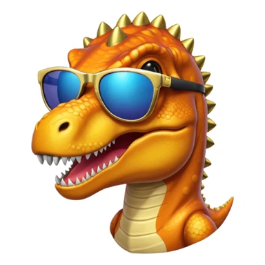t rex in luxury fashion sunglasses  sticker