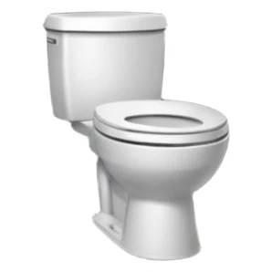 toilet front of a short door  sticker