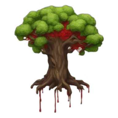 Tree of blood of the two brothers sticker
