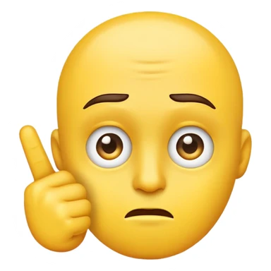 Side eye emoji with a middle finger sticker