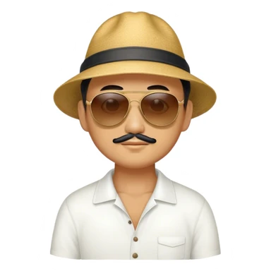 a man at beijing in sunny day sticker