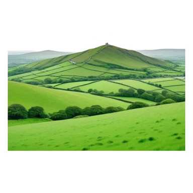 Cinematic realistic landscape of Ireland sticker