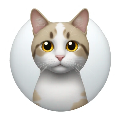 White cat black patch on eye with chargers jersey on sticker