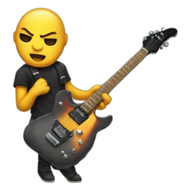 electrik guitar rock sticker