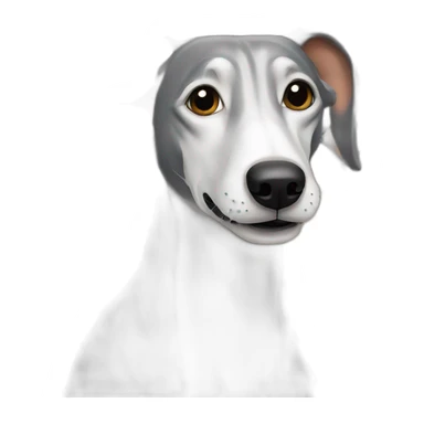 Greyhound near fence sticker