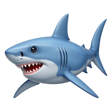 Shark with big stars in the eyes  sticker