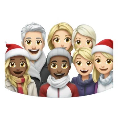 Christmas ice rink  sticker