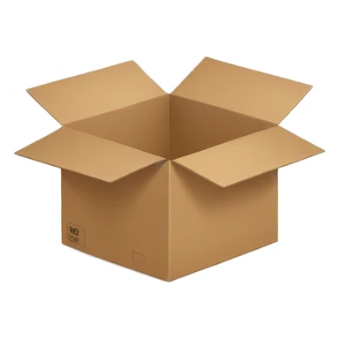 Aesthetic cardboard box sticker
