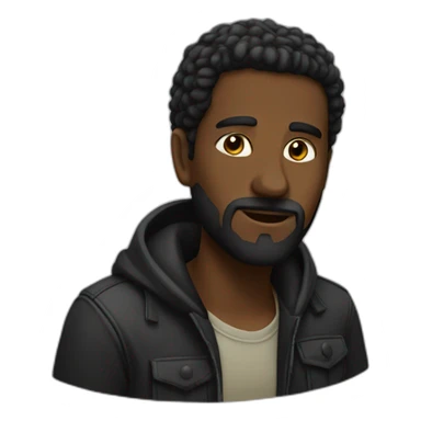 Homme noir raste sticker