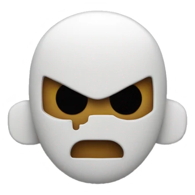 the space invader emoji with white heart sticker