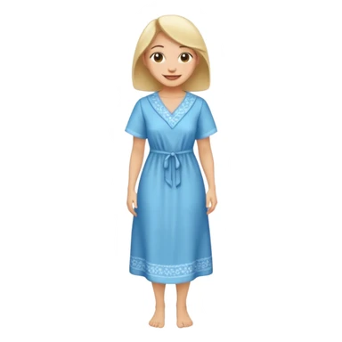 ligth woman housewife clothes full body  sticker