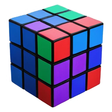 Rubik cube sticker