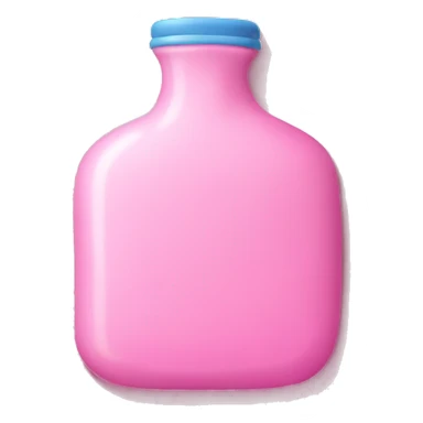 Pink hot water bottle sticker