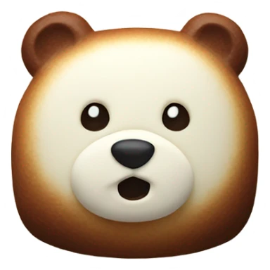 Bear-shaped marshmallows sticker